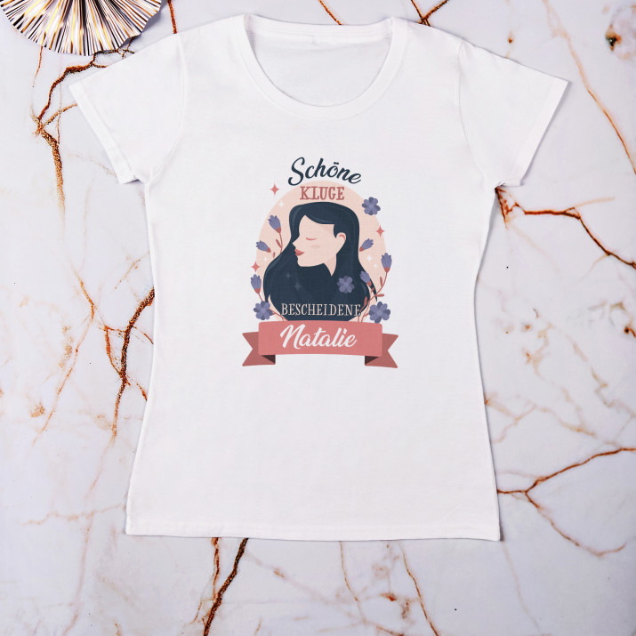 Schöne kluge bescheidene - T-Shirt mit Aufdruck für Damen